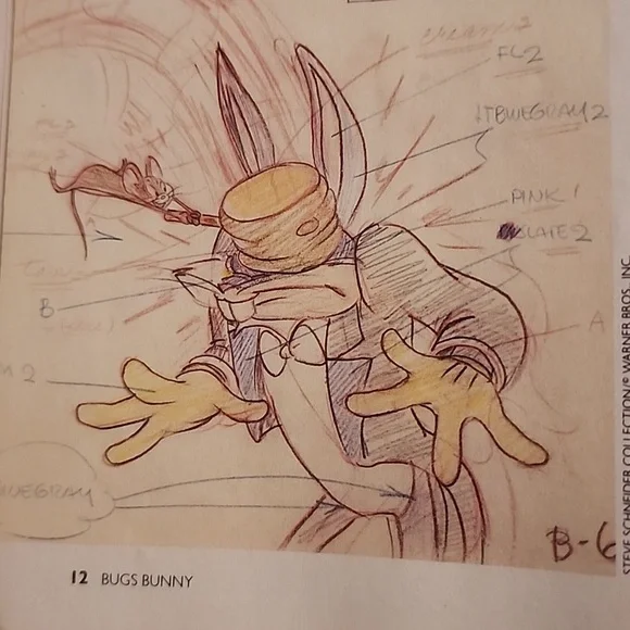 Bugs Bunny 50th Birthday Collector Magazine 1990 w/ Bonus Animation Cell - Picture 8 of 13